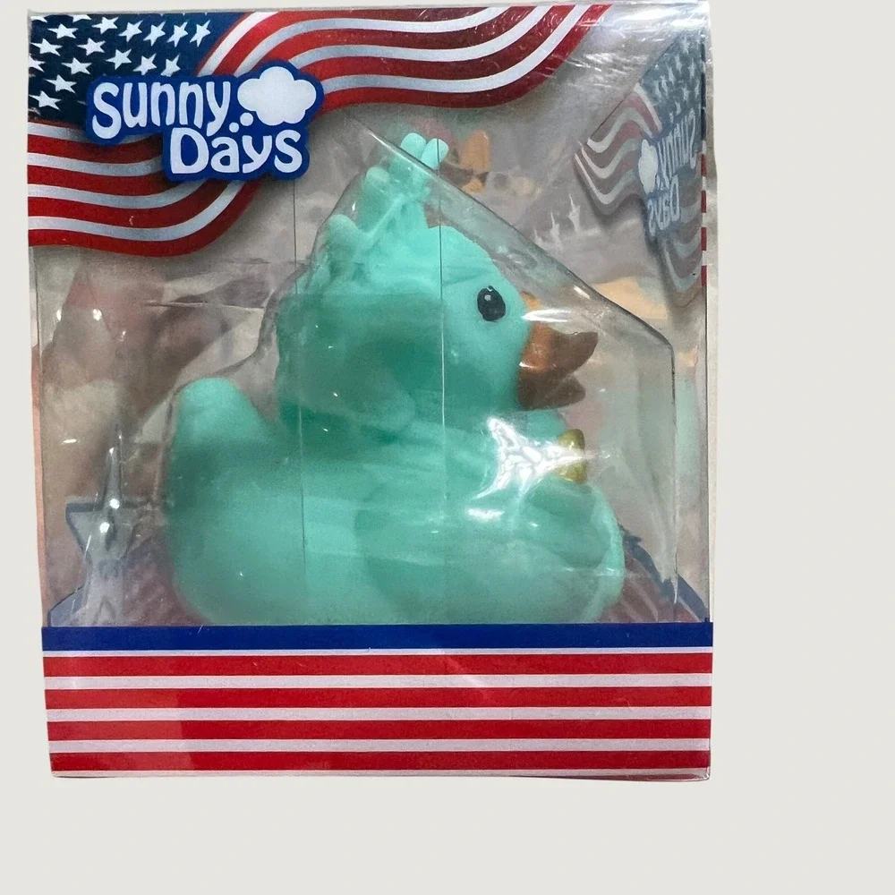 Sunny Days 4 Pack Rubber Ducks Statue of Liberty Rockstar Cowboy Scuba